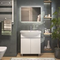 Тумба под раковину VIGO Wing 70 напольная белый (tn.WIN.BAL.70.2D белый) — фото 5, Тумбы под раковину