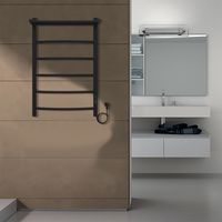 Полотенцесушитель электрический AZARIO VERONA 500/800 5 секций, с полкой, диммер справа, черный арт-AZ04858PB — фото 4, Электрические полотенцесушители