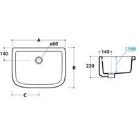 Раковина GLOBO TORANO на столешницу без отверстий цвет белый арт-VA044BI — фото 2, Раковины подвесные