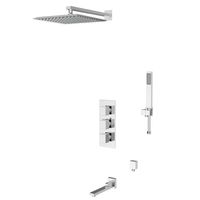 Душевая система встраиваемая с термостатом D&K Bayern.Liszt , хром арт-DA2515601A04 — фото 1, Встраиваемые душевые комплекты