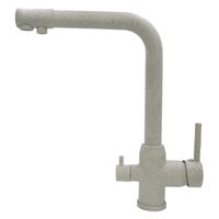 MILANO Смеситель д/кухни совмещенный с краном для питьевой воды, серый камень арт-32659 — фото 2, Смесители для кухни
