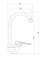 Товар: OneLife смеситель для кухни однорычажный полимерный, хром арт-P11-001cr - фото 6 OneLife смеситель для кухни однорычажный полимерный, хром арт-P11-001cr — фото 6, Смесители для кухни