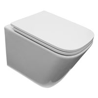 Унитаз подвесной Azario Armonia с системой смыва Tornado, безободковый с сиденьем микролифт 490*340*360 арт-AZ-2403 — фото 1, Подвесные унитазы