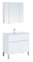 Товар: Мебель для ванной Aquanet Алвита new 90 напольная белый матовый 00306183 - фото 2 Мебель для ванной Aquanet Алвита new 90 напольная белый матовый 00306183 — фото 2, Комплекты мебели для ванной