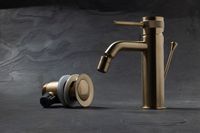 Смеситель для биде Allen Brau Priority 5.31A04-GB (с донным клапаном) золото — фото 3, Смесители для биде