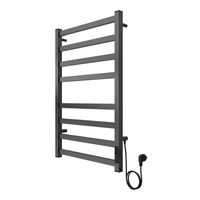 Полотенцесушитель PALERMO 500/800 электрический ГРАФИТ R 8 пер. AZARIO арт-AZ83903G — фото 1, Электрические полотенцесушители