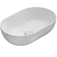 Раковина GLOBO T-EDGE на столешницу без отверстий цвет белый B6O54BI — фото 1, Раковины накладные