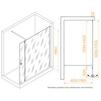 Товар: Душевая перегородка RGW WA-054B (WA-010B + Z-072B) 1400 351005443-14 - фото 5 Душевая перегородка RGW WA-054B (WA-010B + Z-072B) 1400 351005443-14 — фото 5, Душевые перегородки