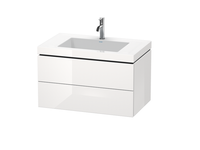Тумба под раковину, Duravit, L-Cube, шгв 800*480*500, цвет-белый глянцевый арт-LC6927O2222 — фото 1, Тумбы с раковиной