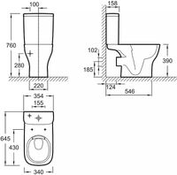 Бачок для унитаза Jacob Delafon Struktura белый арт-ETAG212-WTE — фото 3, Комплектующие для туалета
