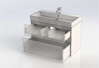 Тумба с раковиной Aquanet Бруклин 85 белый арт-00212598 — фото 11, Тумбы с раковиной