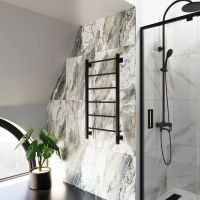 Полотенцесушитель электрический Grota Simple K 530х1000 черный Simple K 530х1000 RAL9005 EL — фото 2, Электрические полотенцесушители