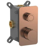 Смеситель с термостатом встраиваемый на 1 потребителя комплект с монтажной частью арт-AQM8810BC — фото 1, Смесители для душа с термостатом