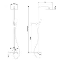 Товар: Душевая стойка ABBER Emotion AF8816NGL с изливом, никель - фото 4 Душевая стойка ABBER Emotion AF8816NGL с изливом, никель — фото 4, Душевые стойки