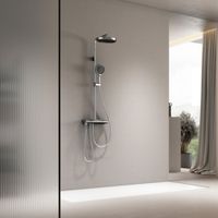 Ручной душ Ø135мм, 4 режима, слайдер, Хром арт-AQM8503CR — фото 3, Лейки для душа