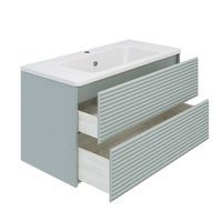 Тумба подвесная PARMA 100 /мята/ AQUA DE MARCO 20100MINTPAR — фото 3, Тумбы под раковину