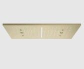 Накладная панель, Gessi, Afilo, для многофункциональной системы, многоструйная, тип установки-потолочный встраиваемый, размер душевого диска, мм-300*500, форма-прямоугольная, внутренняя часть-необходимо заказать, цвет-Brushed Brass PVD арт-57010.727 — фото 1, Верхние души