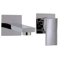 KVANT См-ль д/раковины моноком. скрытого монтажа настенный, хром арт-32446 — фото 1, Смесители для раковины