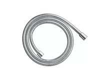 Шланг для душа, Hansgrohe, Comfortflex, длина шланга, мм-2000, материал-пластик с поверхностью под металл, стандарт подвода воды-1/2", цвет-хром, со стороны душа упорный подшипник, предотвращающий перекручивание душевого шланга, с защитой от изломов арт-28169000 — фото 1, Душевые шланги