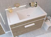 Раковина "Валенсия 80"правая 800х450 ФР-00014403 — фото 4, Раковины встраиваемые сверху