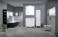 Комплект мебели для ванной Салерно 80 (Белый Патина Серебро) арт-969601 — фото 9, Комплекты мебели для ванной