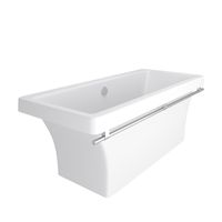 Ванна CRETE 180см из литьевого мрамора NOVA GEL с хромированным полотенцедержателем/ Aqua de Marco 1180WCKRI_GEL — фото 7, Ванны