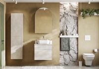 Зеркальный шкаф САНТА-БАРБАРА 60, левый, графит 1A286402CB82L — фото 4, Зеркальные шкафы в ванную