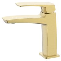 Cмеситель для раковины Azario Conda керамический картридж, золото матовое арт-AZ-K1011MG — фото 2, Смесители для раковины