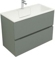 Тумба с раковиной Aquanet Джейн 90 цв.мисти грин (раковина Фортуна) арт-00332518 — фото 1, Тумбы с раковиной