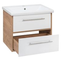 Тумба подвесная MELBOURNE 60 /дуб/белый/ AQUA DE MARCO 2060WCMEL/H/V.2.0 — фото 4, Тумбы под раковину