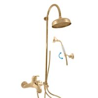 L054.5/3Z LABE - смеситель для ванны, душевой комплект, ЦВЕТ ЗОЛОТО — фото 1, Смеситель для ванны