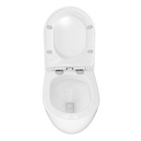 Унитаз импульсный Azario 360х570х375 подвесной, полукруглый, быстросъемное сиденье микролифт, монтажная рама в комплекте арт-AZ-102C — фото 4, Подвесные унитазы