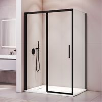 Товар: Душевой уголок RGW LE-41B (LE-12B + Z-050-2B) 1200x1000, профиль черный, стекло прозрачное, арт-34124102-014 - фото 2 Душевой уголок RGW LE-41B (LE-12B + Z-050-2B) 1200x1000, профиль черный, стекло прозрачное, арт-34124102-014 — фото 2, Прямоугольные душевые уголки