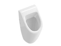 Писсуар, Villeroy&Boch, Subway, тип установки-подвесной, ширина, мм-285, глубина, мм-315, высота, мм-535, подвод воды-скрытый, сифон-необходимо заказать, материал-санфарфор, вид грязеотталкивающего покрытия-CeramicPlus, крепления в комплекте, цвет-альпийский белый, с отверстиями для крепежа крышки арт-751301R1 — фото 1, Писсуары