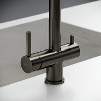 Смеситель для кухни SANCOS Foster с возможностью подключения фильтра для воды, цвет вороненая сталь, арт. SC4014GG — фото 6, Смесители для кухни