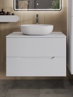 Товар: Orange Line Li-80TuwMDF+B05-480W тумба с раковиной подвесная 80 см, белый Li-80TuwMDF+B05-480W - фото 3 Orange Line Li-80TuwMDF+B05-480W тумба с раковиной подвесная 80 см, белый Li-80TuwMDF+B05-480W — фото 3, Тумбы с раковиной