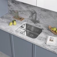 Товар: Кухонная мойка Reflexion Iseo RX2250GD брашированное золото - фото 400 Кухонная мойка Reflexion Iseo RX2250GD брашированное золото — фото 400, Кухонные мойки