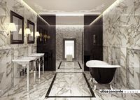 Плитка Супернова Марбл Калакатта Голд 60x60 Рет (1,080 кв.м.) арт-610010000644 — фото 2, Керамическая плитка