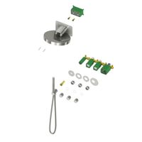 Душевая система встроенная с термостатом Timo Saona белый матовый арт-SX-2329/16SM — фото 2, Встраиваемые душевые комплекты