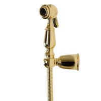 LAURA Гигиенический душ.набор, лейка/держатель/шланг латунь, золото 32317 — фото 3, Гигиенические души