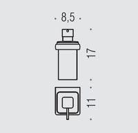 Дозатор COLOMBO DESIGN LULU B9321 настенный цвет хром — фото 2, Дозаторы