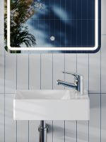 Товар: Agger Раковина подвесная левая санфарфор, белый глянец арт-ASH131375L - фото 3 Agger Раковина подвесная левая санфарфор, белый глянец арт-ASH131375L — фото 3, Раковины подвесные