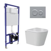 Товар: Комплект BERGES: инсталляция NOVUM кнопка O2 матовый хром, унитаз VITA Rimless 49 см, сиденье дюропласт микролифт, быстросъём арт-043380 - фото 8 Комплект BERGES: инсталляция NOVUM кнопка O2 матовый хром, унитаз VITA Rimless 49 см, сиденье дюропласт микролифт, быстросъём арт-043380 — фото 8, Комплекты унитаз + инсталляция