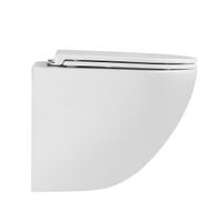 GLAZER WHITE Унитаз подвесной безободковый с сиденьем микролифт, LM, 9614003 — фото 2, Подвесные унитазы