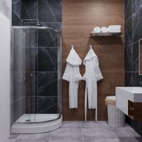 ДО "Альфа-Хром" 100х100, 1/4 круга, низ. подд. (2 места+сифонD90мм) арт-Щ0000049615 — фото 5, Душевые уголки четверть круга