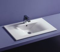 Умывальник CeramaLux YJ807-75 — фото 1, Раковины встраиваемые сверху