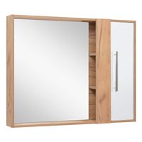 Зеркальный шкаф MELBOURNE 100 /универсальный/дуб/белый/ AQUA DE MARCO 1100WCMEL/V.2.0 — фото 3, Зеркальные шкафы в ванную