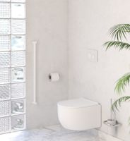 Поручень прямой Поручень Сунержа прямой d 28 мм / L 800 Белый арт-12-3012-0800 — фото 1, Поручни для ванной