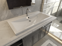 Раковина мебельная и на столешницу Alice 100 арт-4627173210331 — фото 2, Раковины встраиваемые сверху