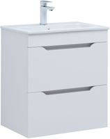 Тумба под раковину Aquanet Практика 60 белый глянец арт-00347963 — фото 1, Тумбы под раковину